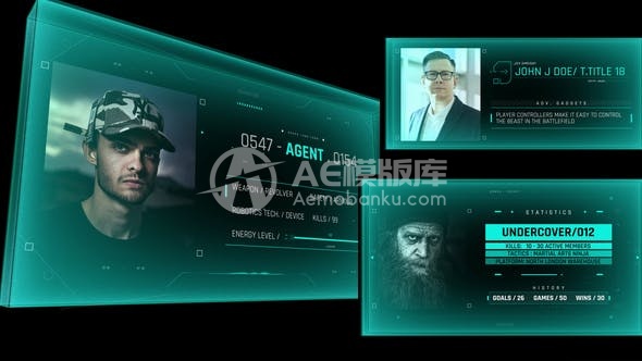 29202HUD 3D 轮廓 6 · AE模版