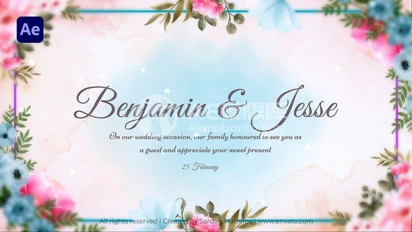 29206婚礼邀请片头 || 婚礼片头 || 2023婚礼模板