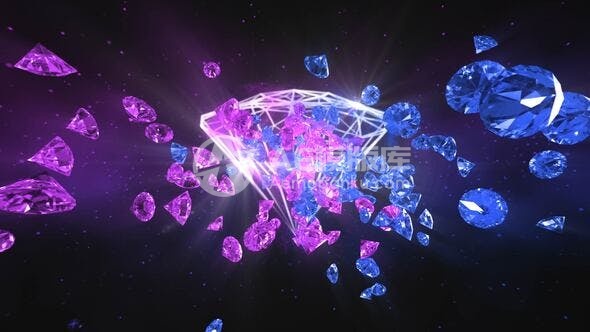 29207史诗钻石标志揭示（AE模版）