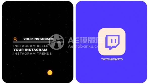 29217数字搜索Logo AE模版