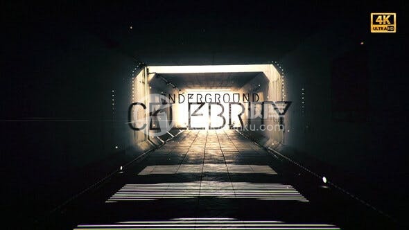 29239地下隧道预告片标题 AE模版