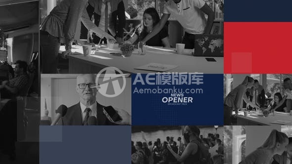 29284新闻片头动画模板（AE模板）