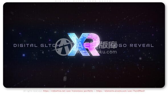 29287数码故障Logo揭示-AE模版