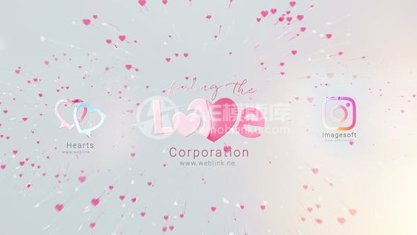 29297情人节干净的Logo动画 AE模版