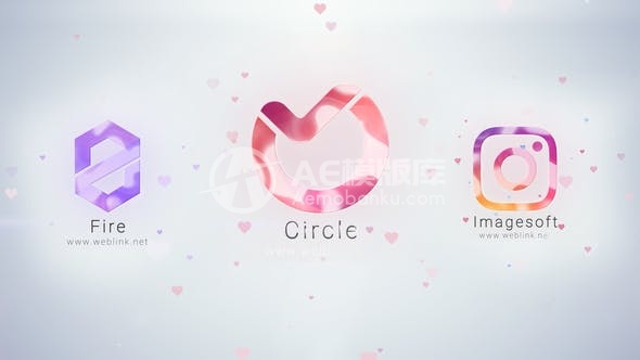 29298情人节企业标志 AE模版