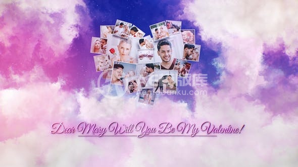 29305情人节问候卡篇 AE模版