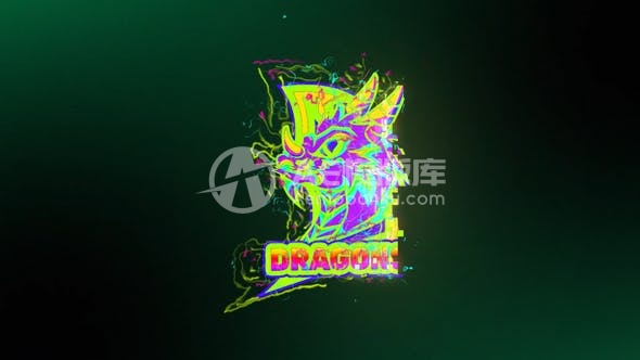 29316抽象故障色彩标志展示 AE模版