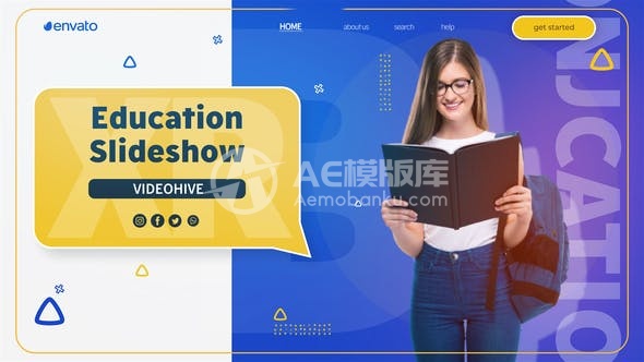 29339教育幻灯片制作AE模版
