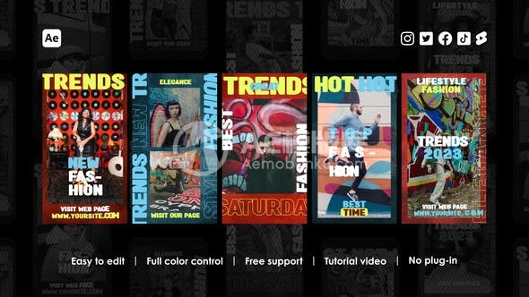 29359时尚的Instagram故事 AE模版