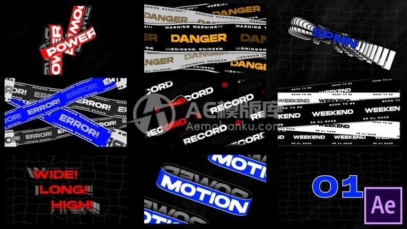 29361字体排印 v2.0 AE模版