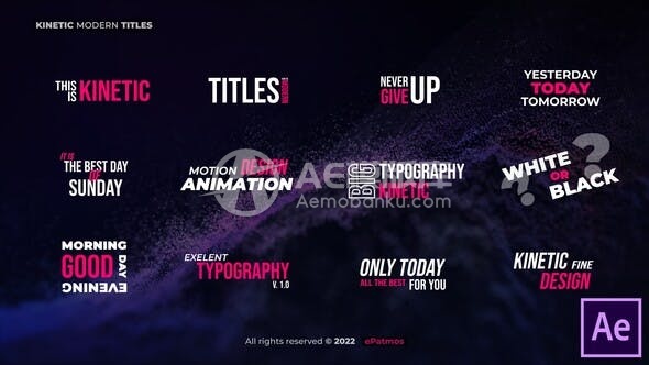 29374动感标题AE模版