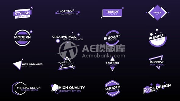 29377标题特效AE模版