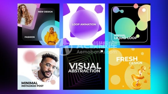 29378简约的Instagram帖子 AE模板