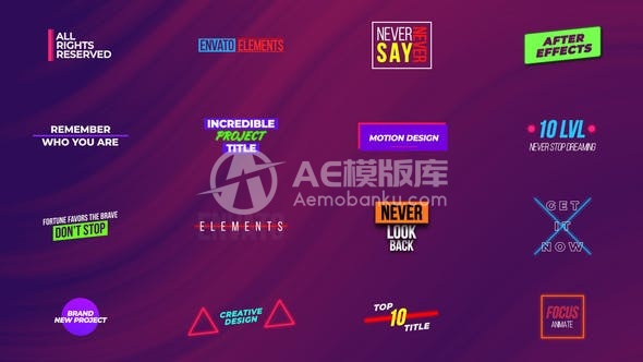 29385标题群英翻译为：奇幻标题艺术(AE模版)