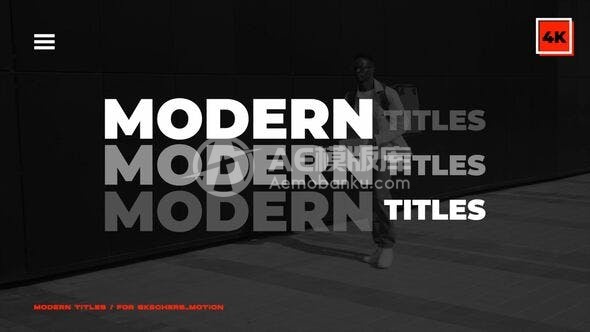 29389现代标题 | AE模版