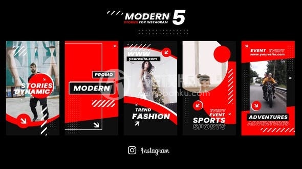 29392现代化的Instagram故事（AE模板）