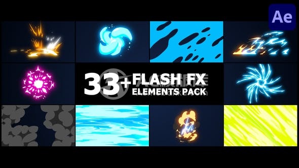 29405动态卡通效果 | Adobe After Effects AE模板