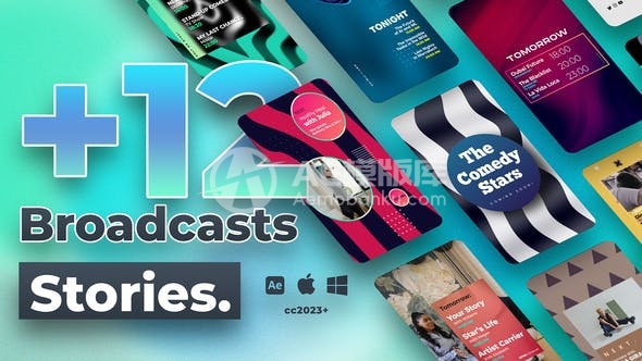 2940612 广播 Instagram 故事 AE模版
