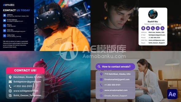 29409联系我们覆盖层 AE模版