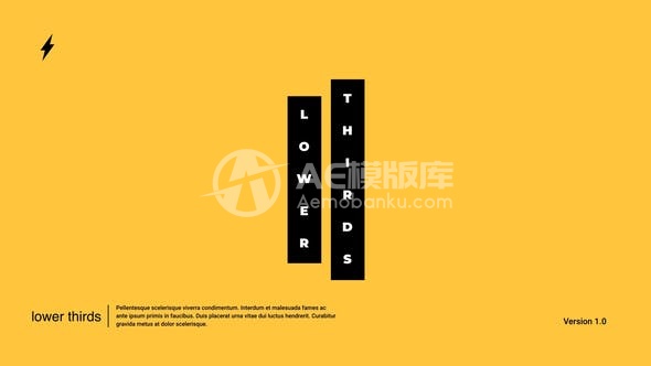 29415极简下三分之一标题 | Adobe After Effects AE模版