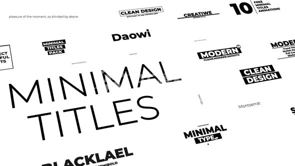 29421简约标题 | Adobe After Effects模版