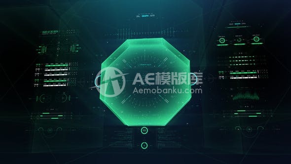 29428HUD屏幕界面3D 2 AE模版