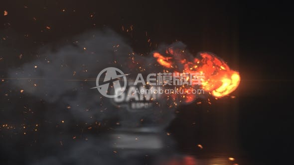 29451火焰Logo揭示 AE模板