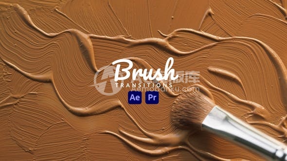 29452刷子过渡效果 AE模版