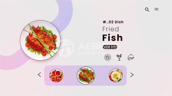 29464美味甜点幻灯片AE模版