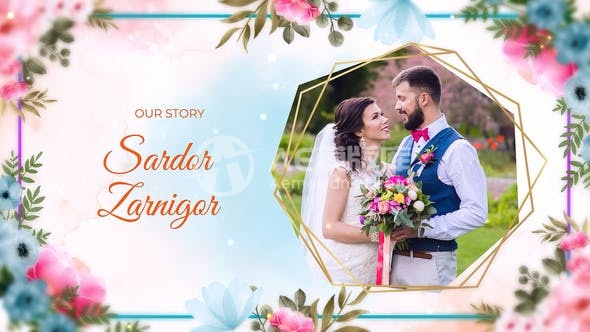 29469婚礼幻灯片 || 爱情故事幻灯片AE模版