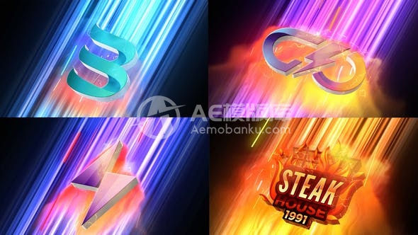 29470快速未来能量Logo AE模板