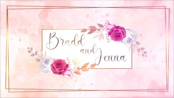 29477婚礼邀请函 AE模版