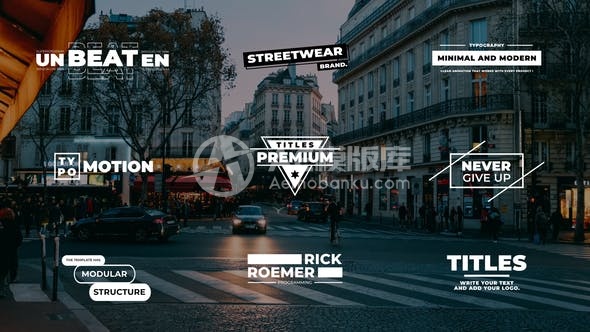 29485排版标题 2.0 | After Effects AE模版