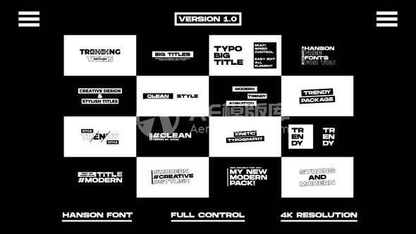 29491现代大标题 | Adobe After Effects AE模版