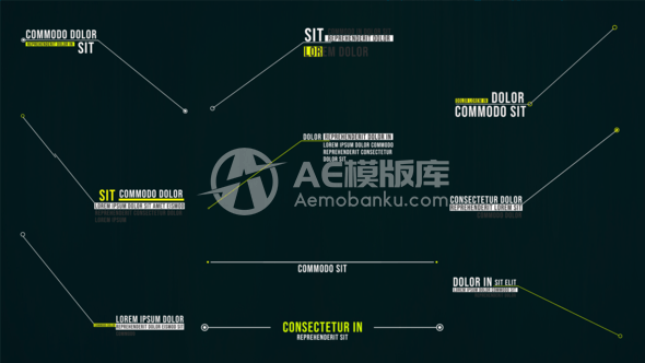29515企业呼叫提醒标题AE模板
