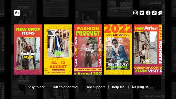 29524购物 Instagram Reels AE模版