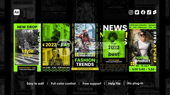 29525时尚生活Instagram Reels AE模版