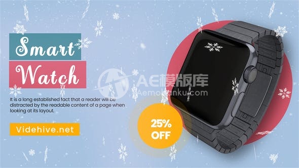 29534冬季促销产品推广 AE模版
