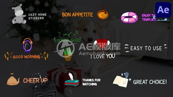 29543可爱卡通标题——AE模版