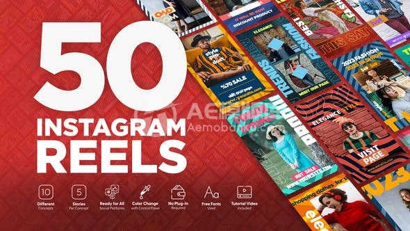 29546时尚Instagram Reels AE模板