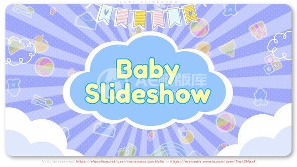 29550宝宝幻灯片 AE模版