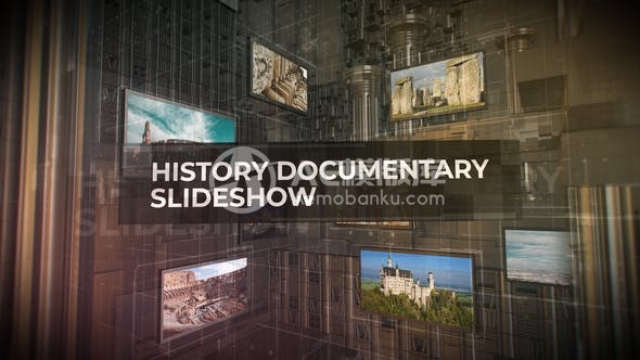 29555历史纪录片幻灯片辑录制AE模版