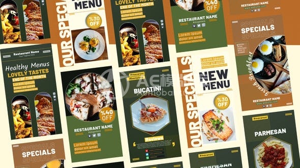 29571健康食品促销故事 AE模版