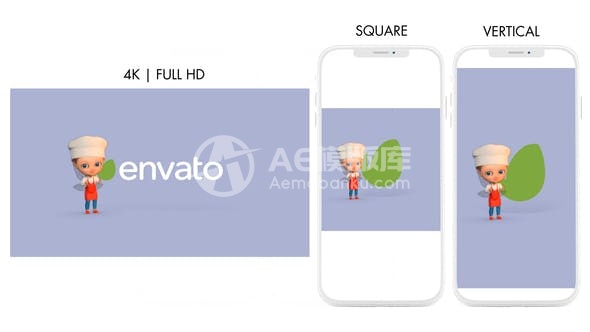 29580厨师仙子 AE模版