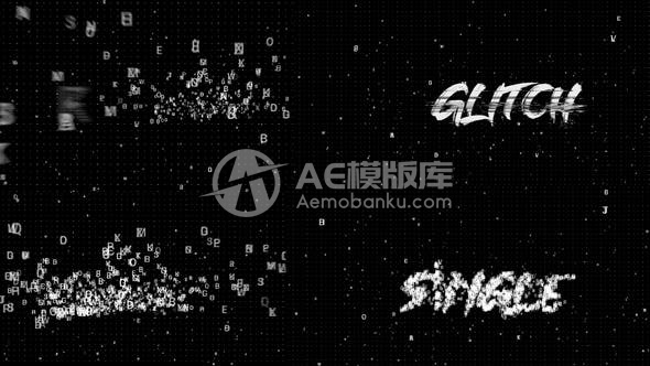 29602数字粒子标题效果 AE模版