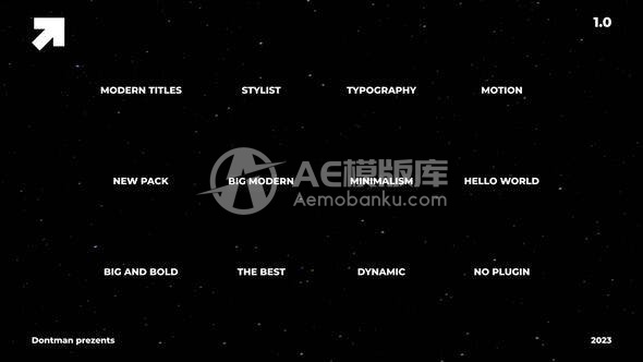 29603现代文本标题1.0 | Adobe After Effects模板