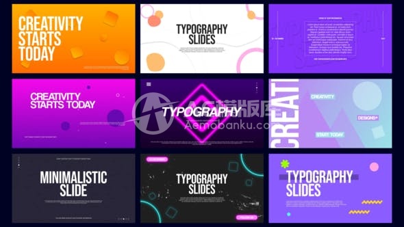 29605文字排版幻灯片 AE模版