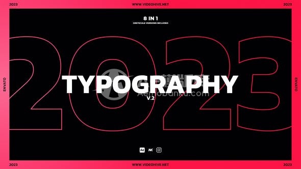 29651排版艺术 V.2 AE模板