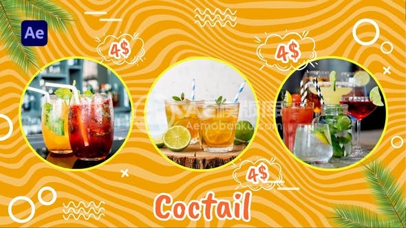 29654冰淇淋推广幻灯片 AE模版