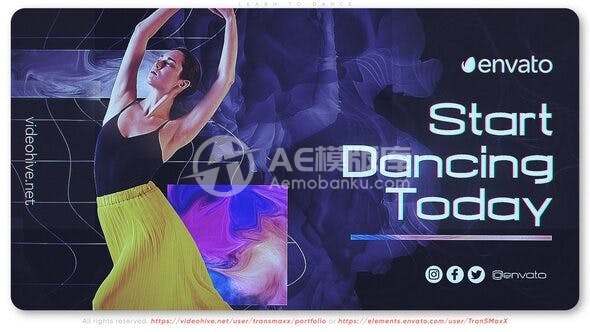 29671学习舞蹈AE模板